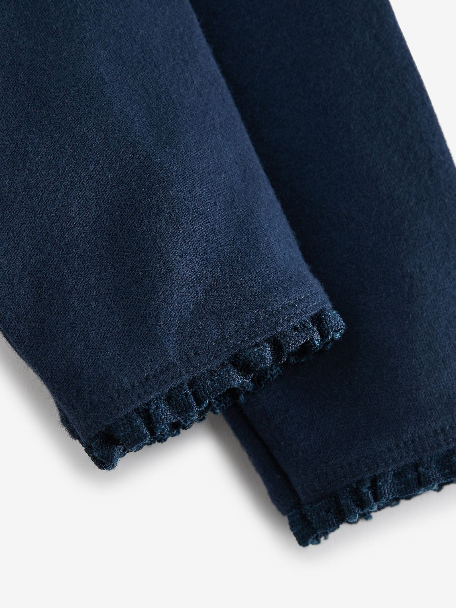 Navy Blue Lace Trim Leggings (3mths-7yrs)