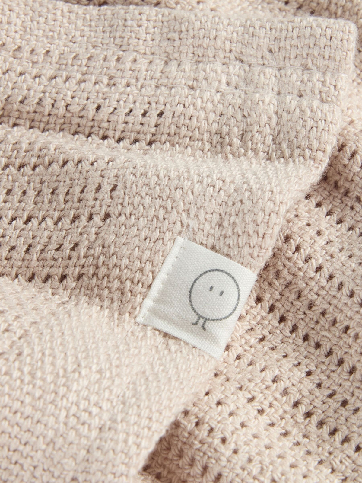 MORI Neutral Biscuit Brown Blend Cellular Baby Blanket
