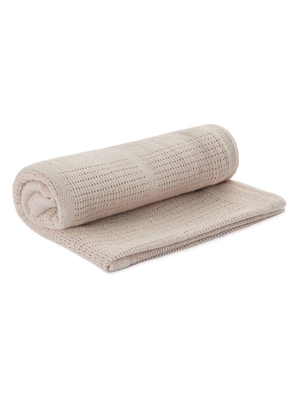 MORI Neutral Biscuit Brown Blend Cellular Baby Blanket