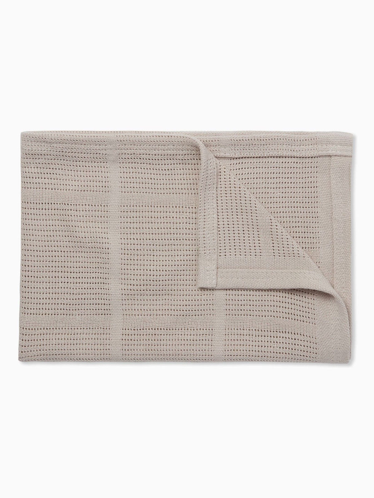 MORI Neutral Biscuit Brown Blend Cellular Baby Blanket