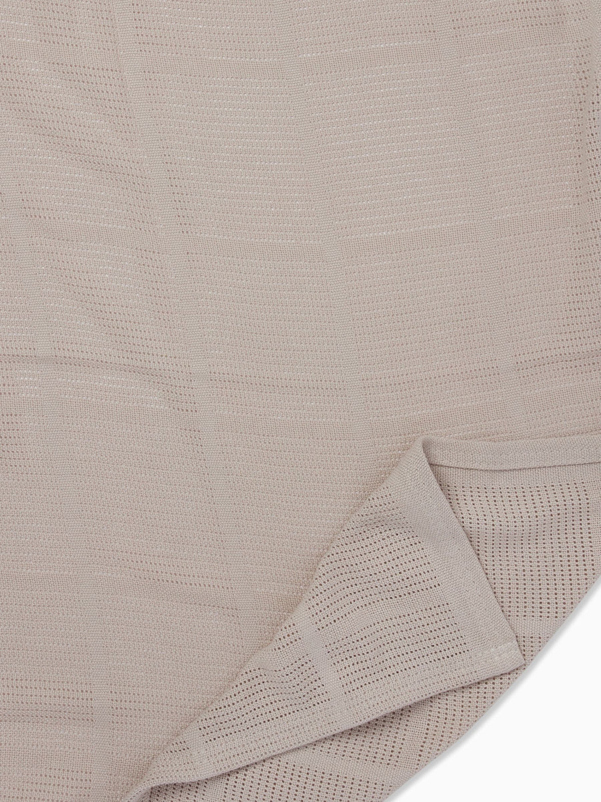 MORI Neutral Biscuit Brown Blend Cellular Baby Blanket