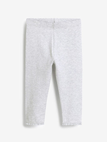 Grey Lace Trim Leggings (3mths-7yrs)