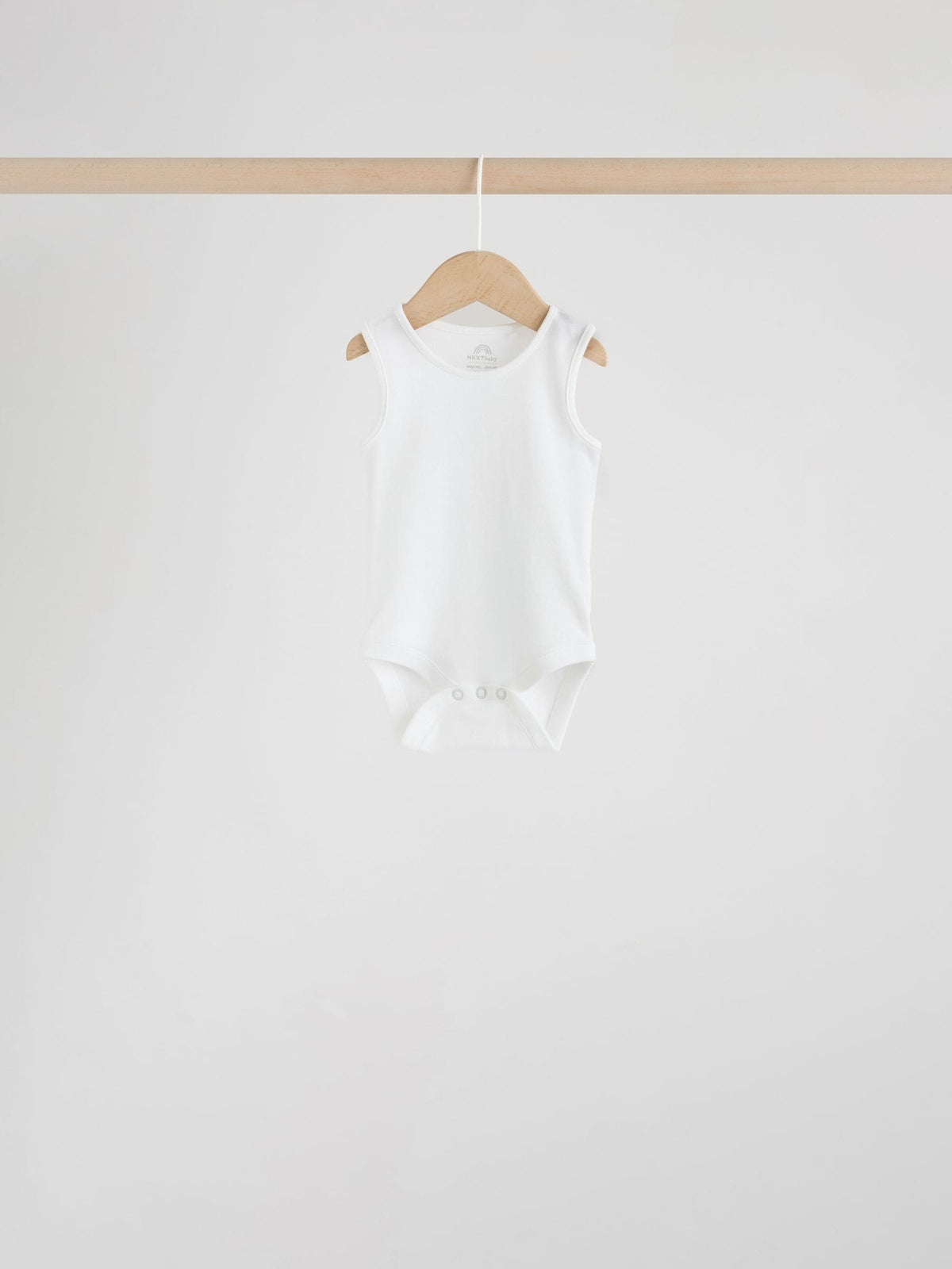 White 7 Pack Baby Vest Bodysuits