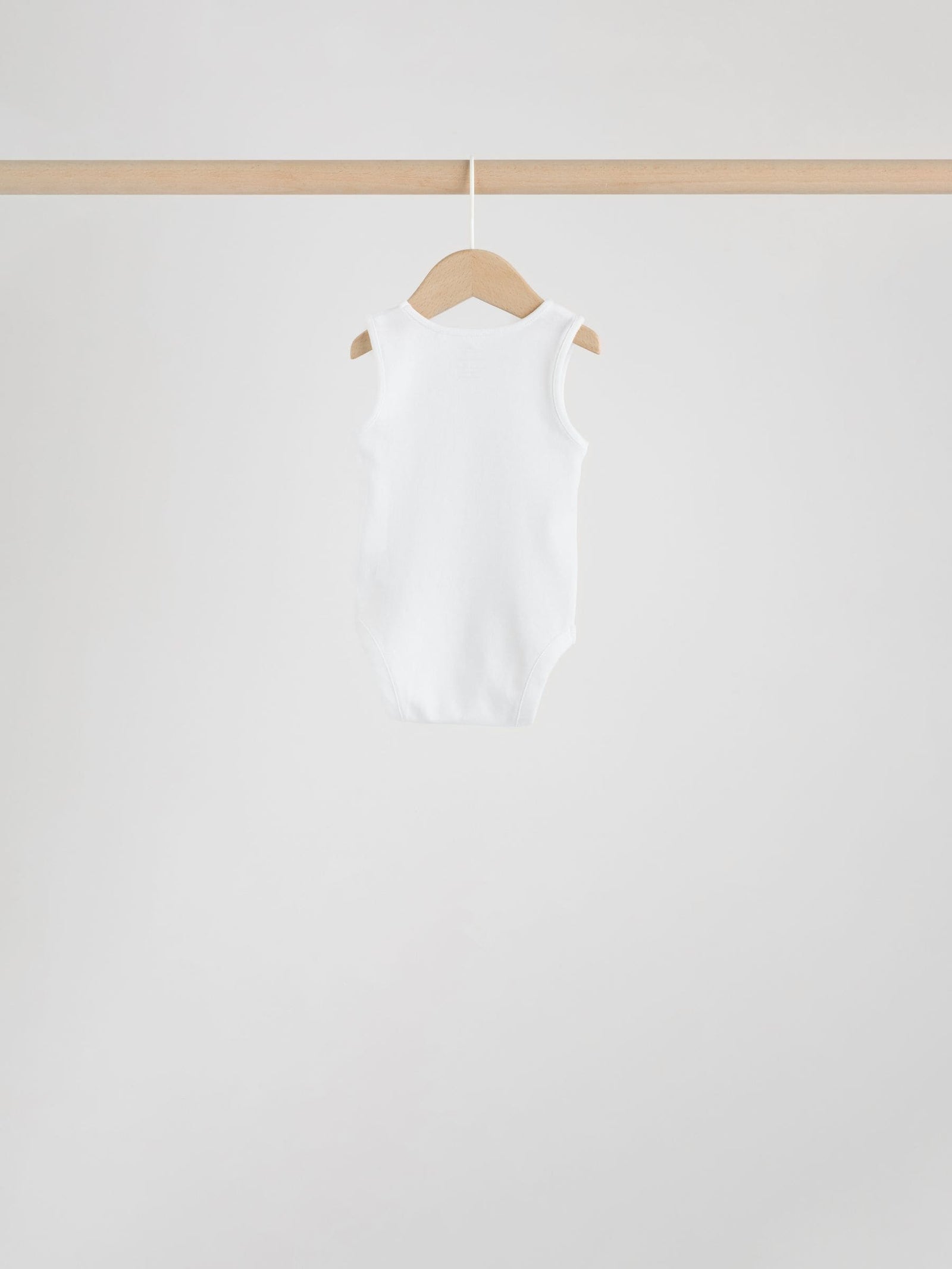 White 7 Pack Baby Vest Bodysuits
