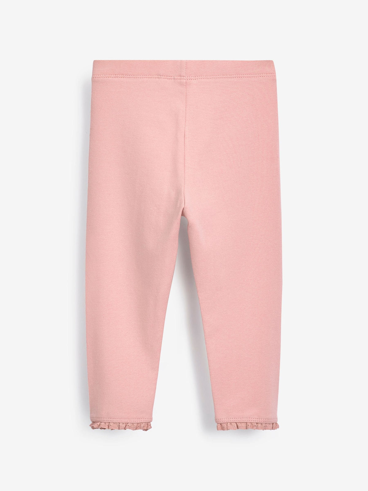 Pale Pink Lace Trim Leggings (3mths-7yrs)