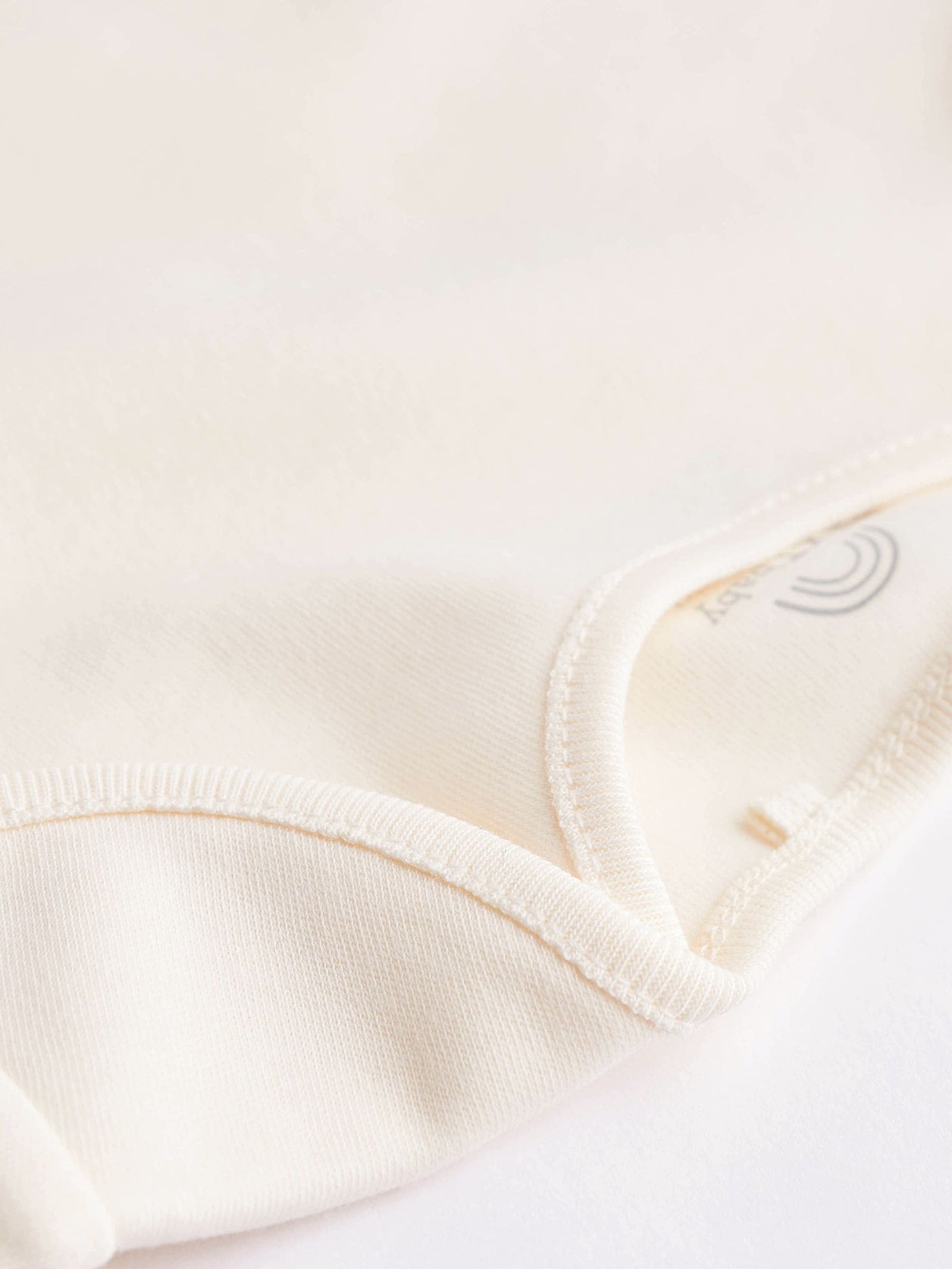 Cream Essential Baby Short Sleeve Bodysuits 5 Pack