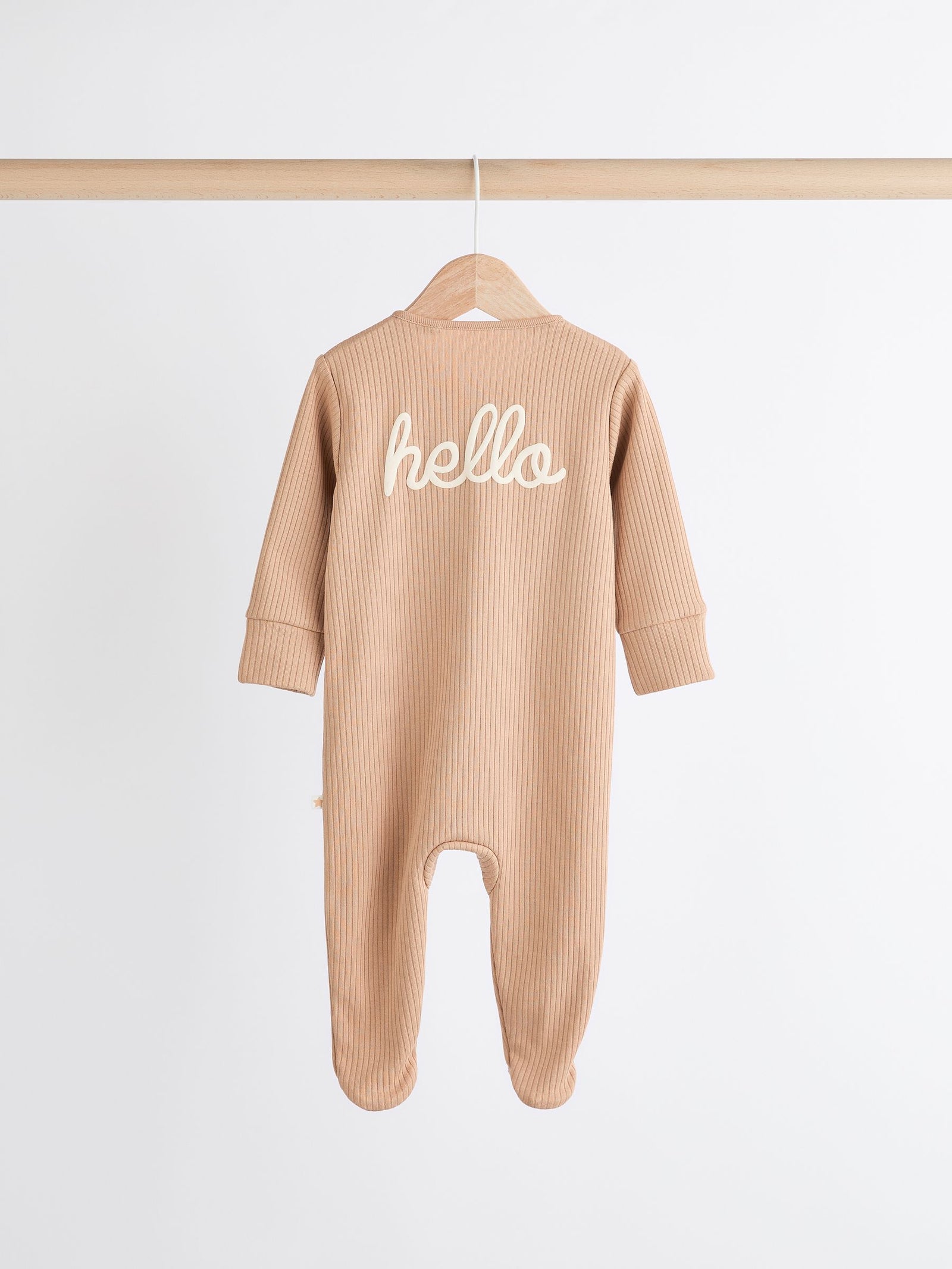 Neutral Milk Club Baby Two Way Zip 100% Cotton Sleepsuits 3 Pack (0mths-2yrs)