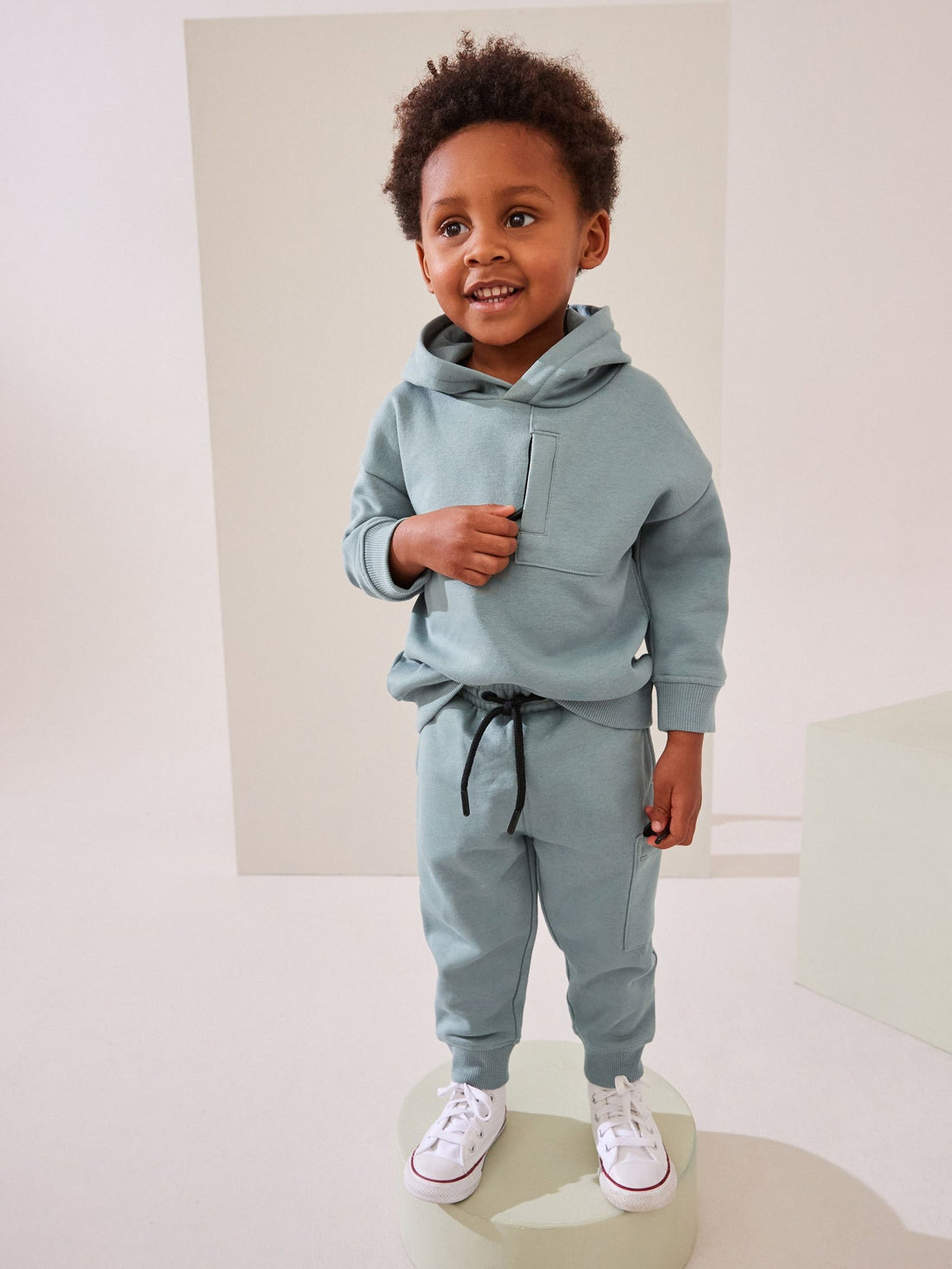 Mineral Blue Utility Hoodie and Joggers Set (immediate)