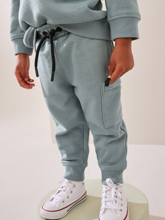 Mineral Blue Utility Hoodie and Joggers Set (immediate)