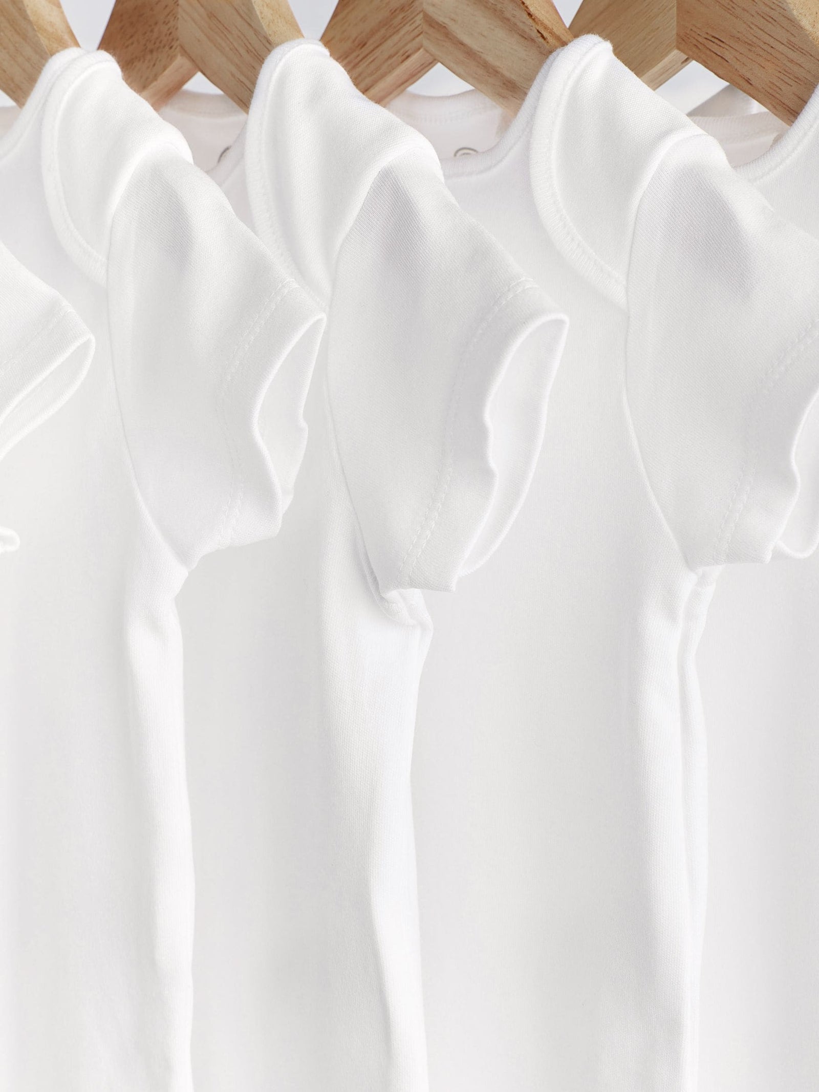 White Essential 7 Pack Short Sleeve Bodysuits