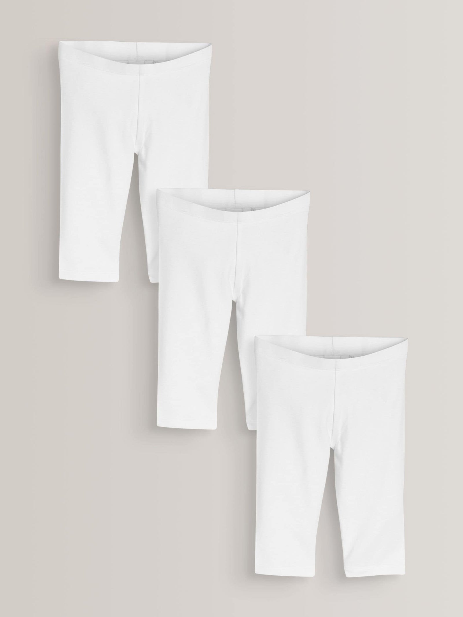 White 3 Pack Cropped Leggings (3-16yrs)