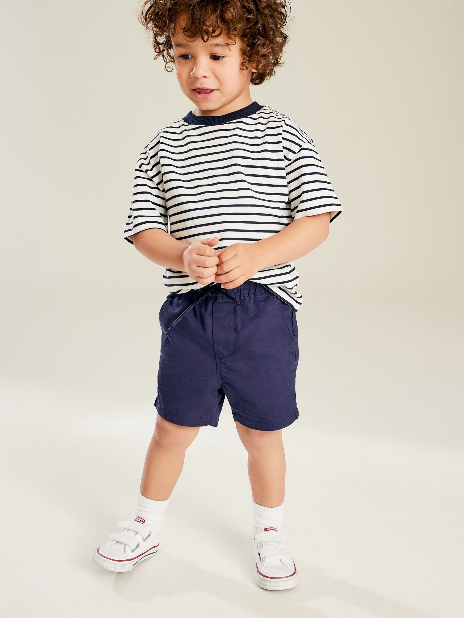 Navy Blue Pull On Shorts (3mths-7yrs)