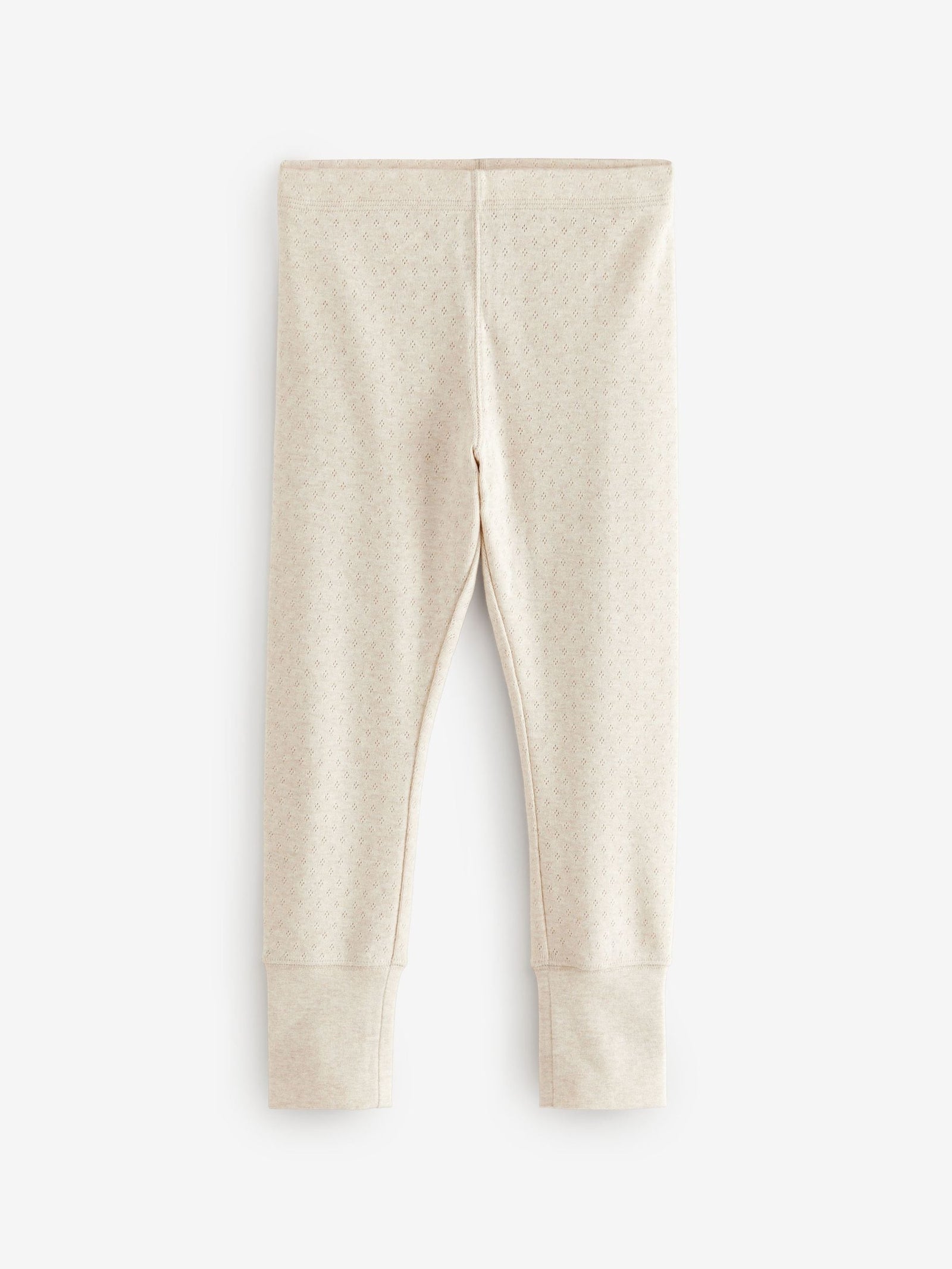 Oatmeal/White Thermal Leggings (2-16yrs)