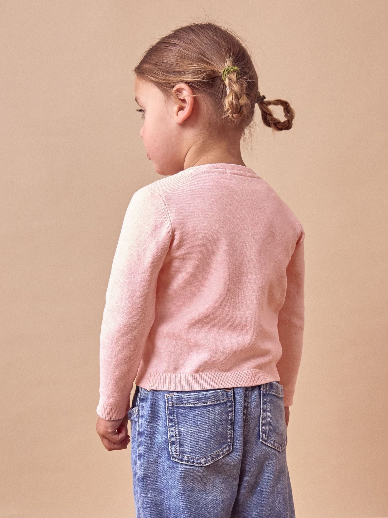 Pink Marl Cardigan (3mths-10yrs)