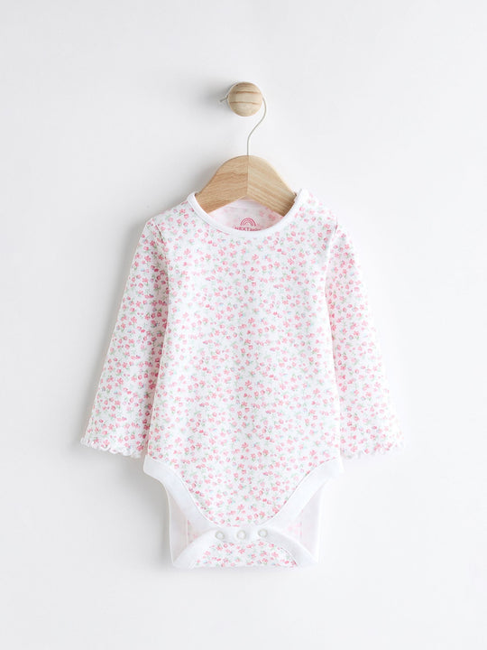 Pink Baby Dungarees and Longsleeve Bodysuit Set (0mths-2yrs)