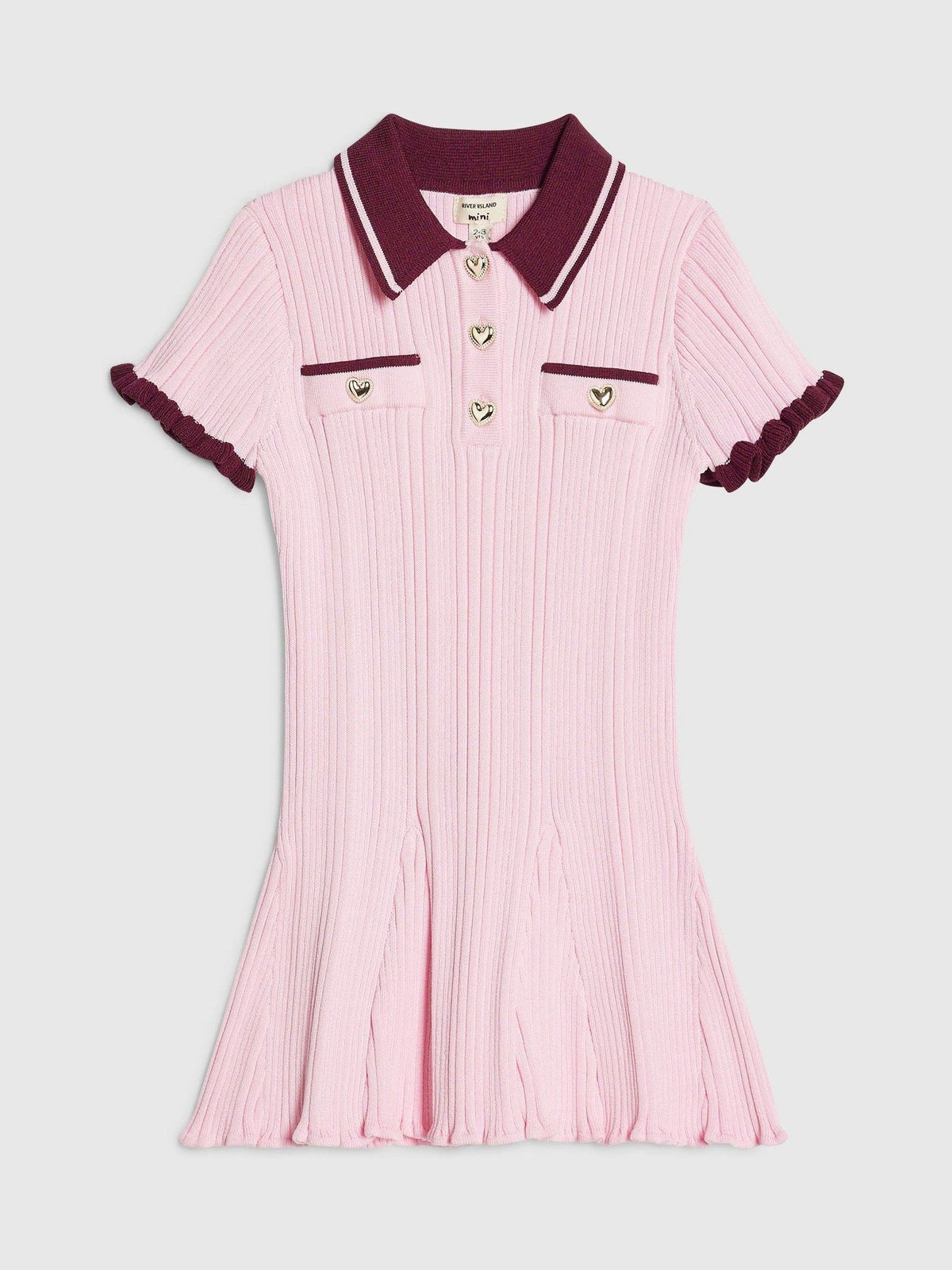 River Island Pink Flippy Martini Dress
