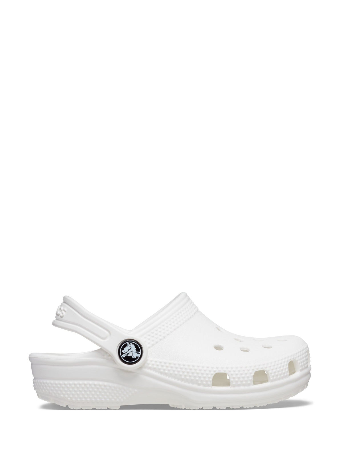 Crocs White Classic Toddler Clogs