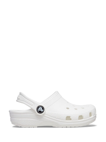 Crocs White Classic Toddler Clogs