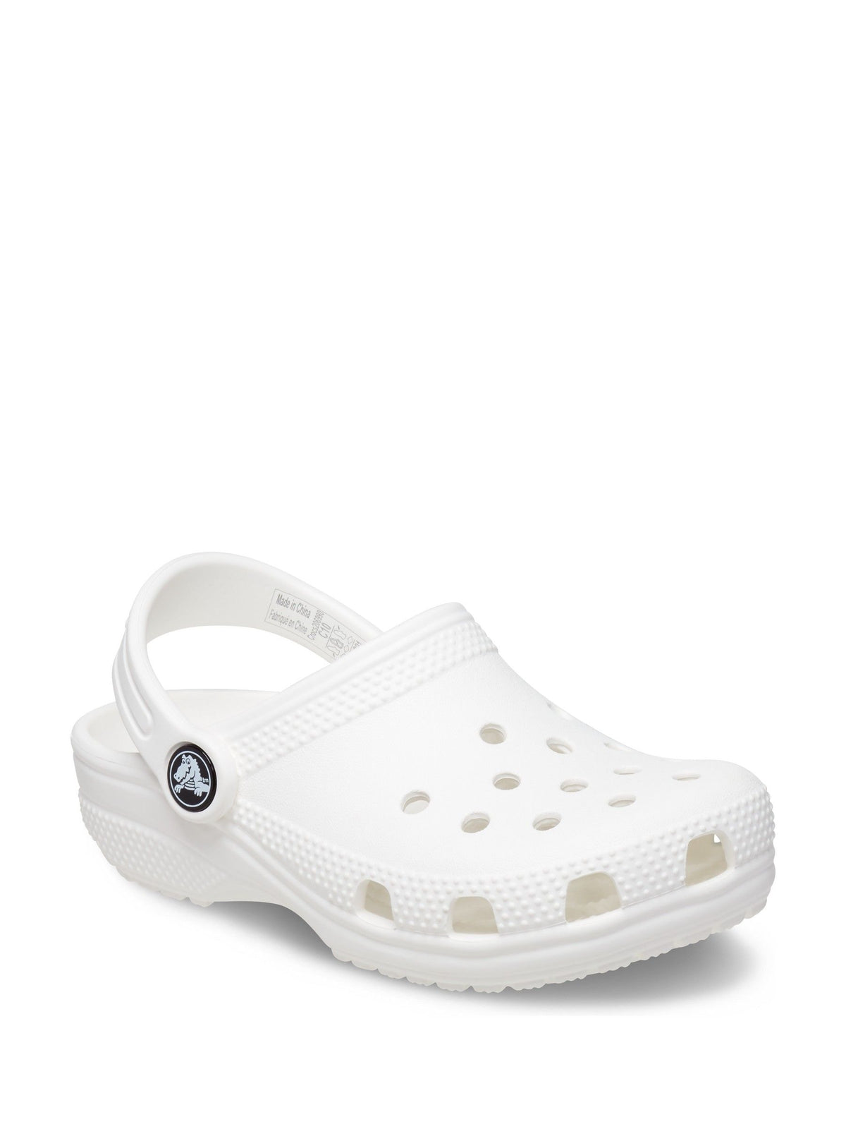 Crocs White Classic Toddler Clogs