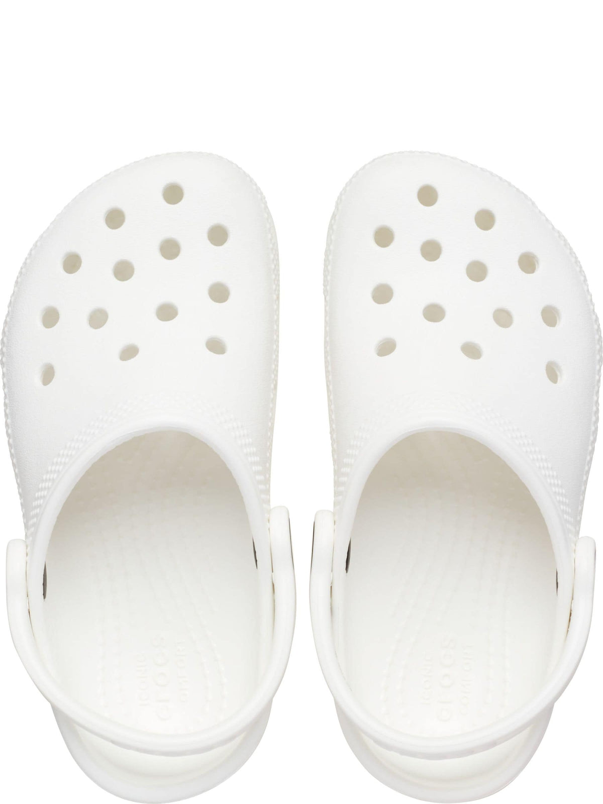Crocs White Classic Toddler Clogs