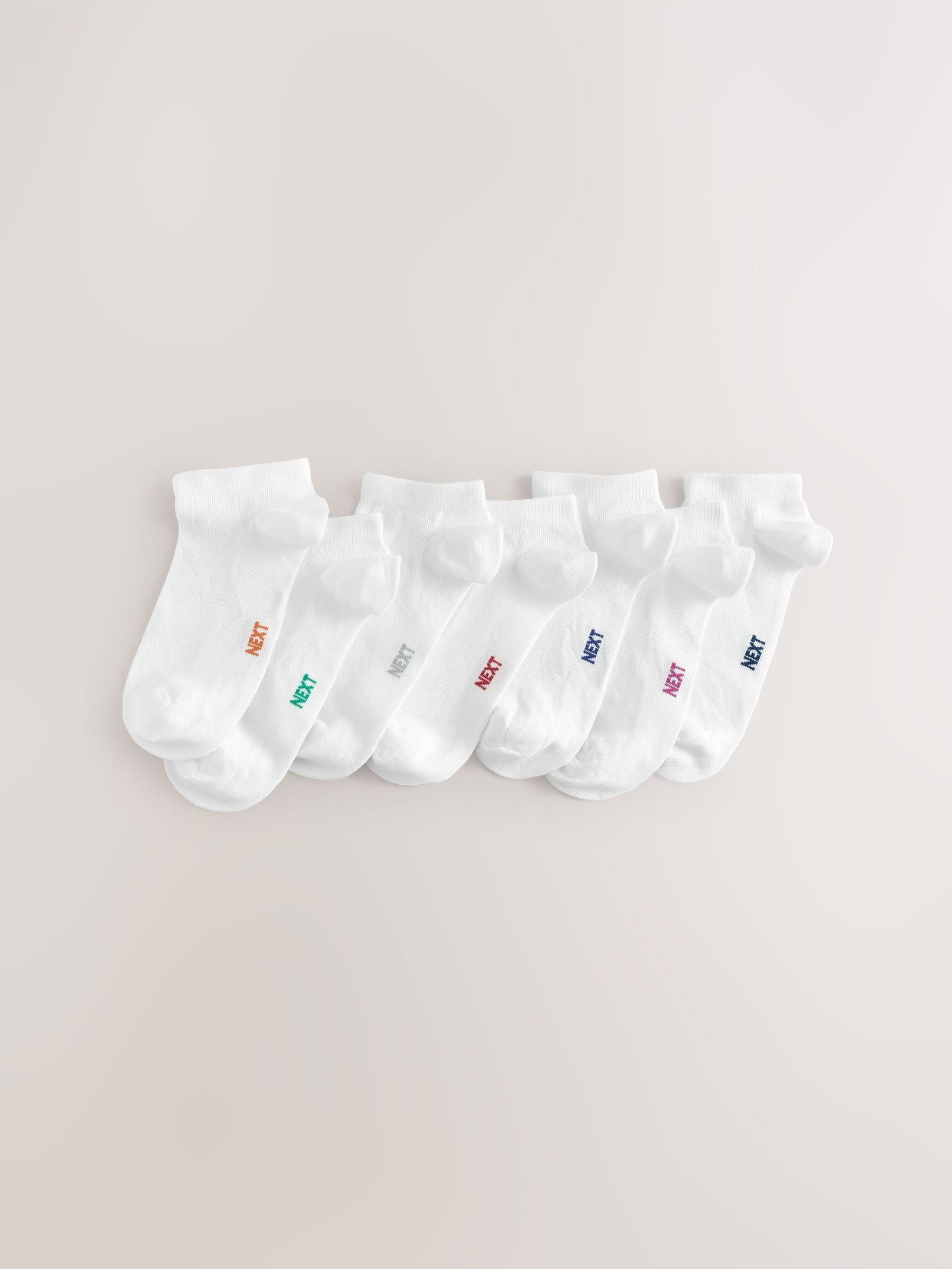 White Cotton Rich Trainer Socks 7 Pack