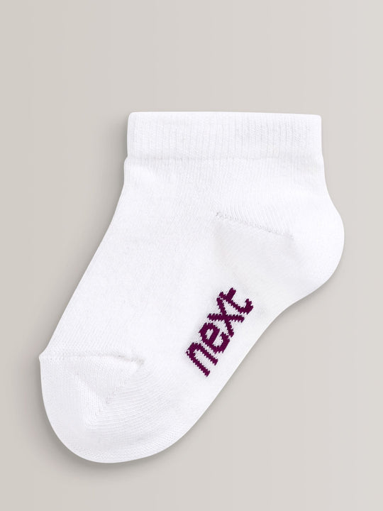 White Cotton Rich Trainer Socks 7 Pack