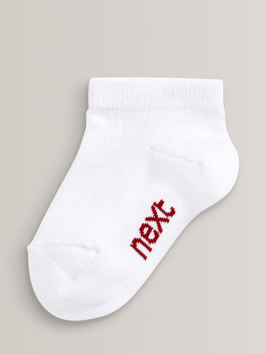 White Cotton Rich Trainer Socks 7 Pack