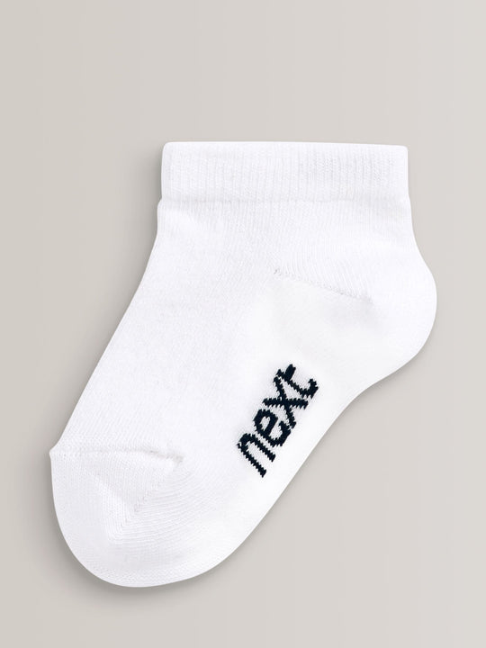 White Cotton Rich Trainer Socks 7 Pack
