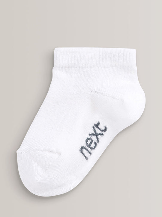 White Cotton Rich Trainer Socks 7 Pack
