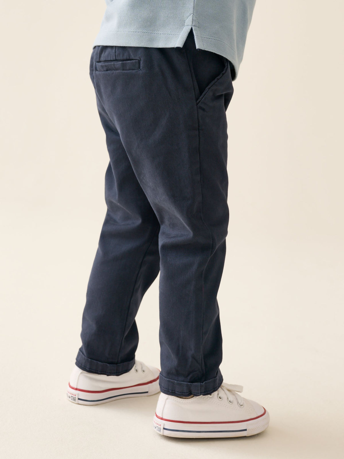 Navy Blue Stretch Chino Trousers (3mths-7yrs)