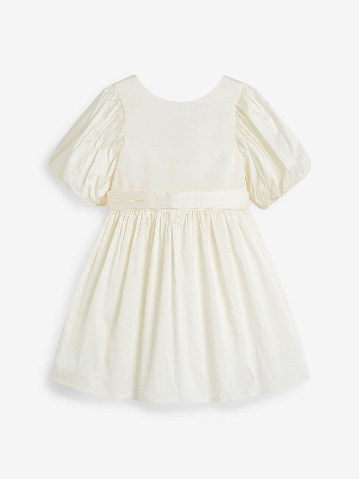 Ivory Flower Girl Taffeta Bow Dress (3mths-8yrs)