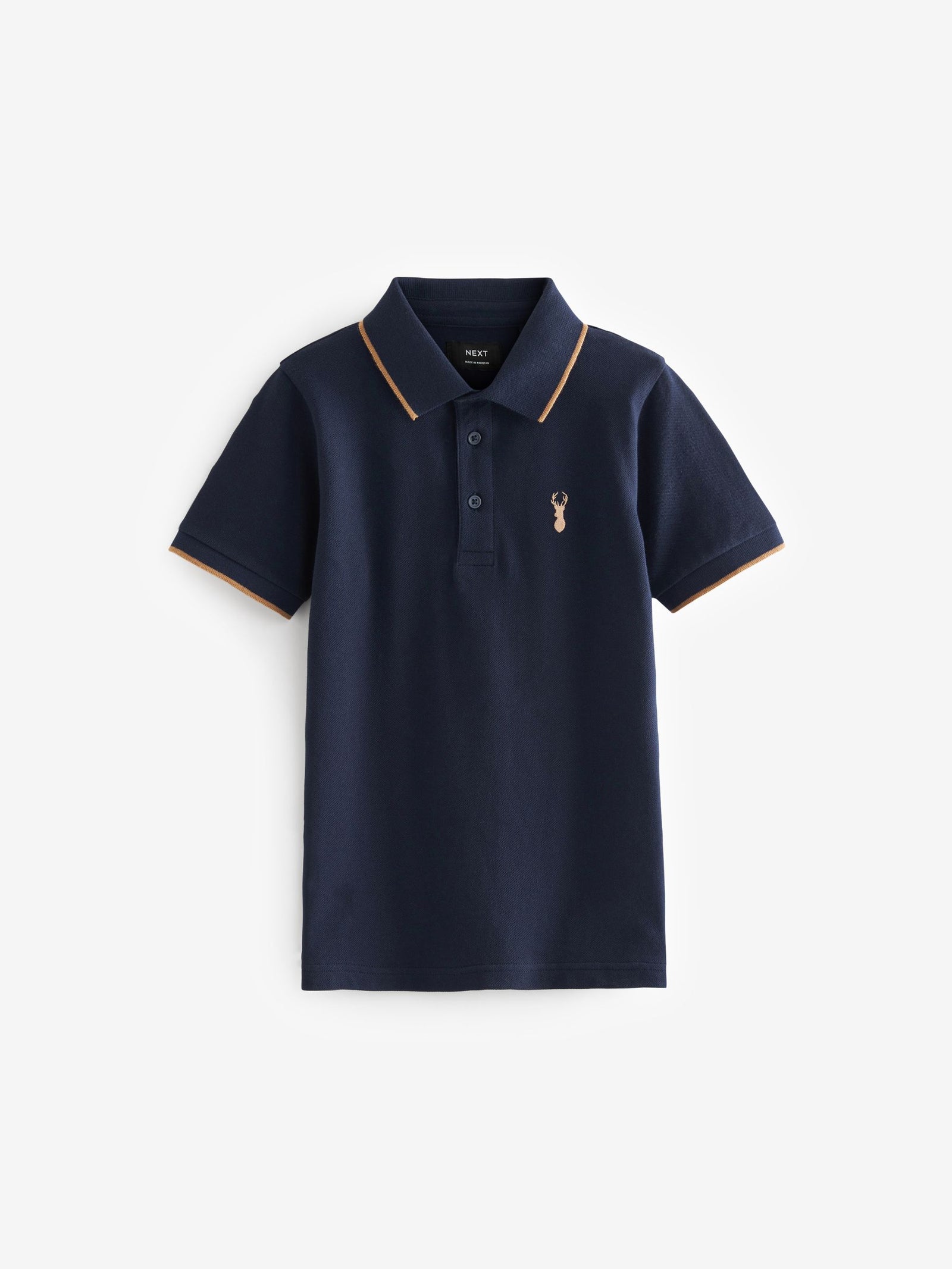 Blue Navy Short Sleeve Polo Shirt (3-16yrs)