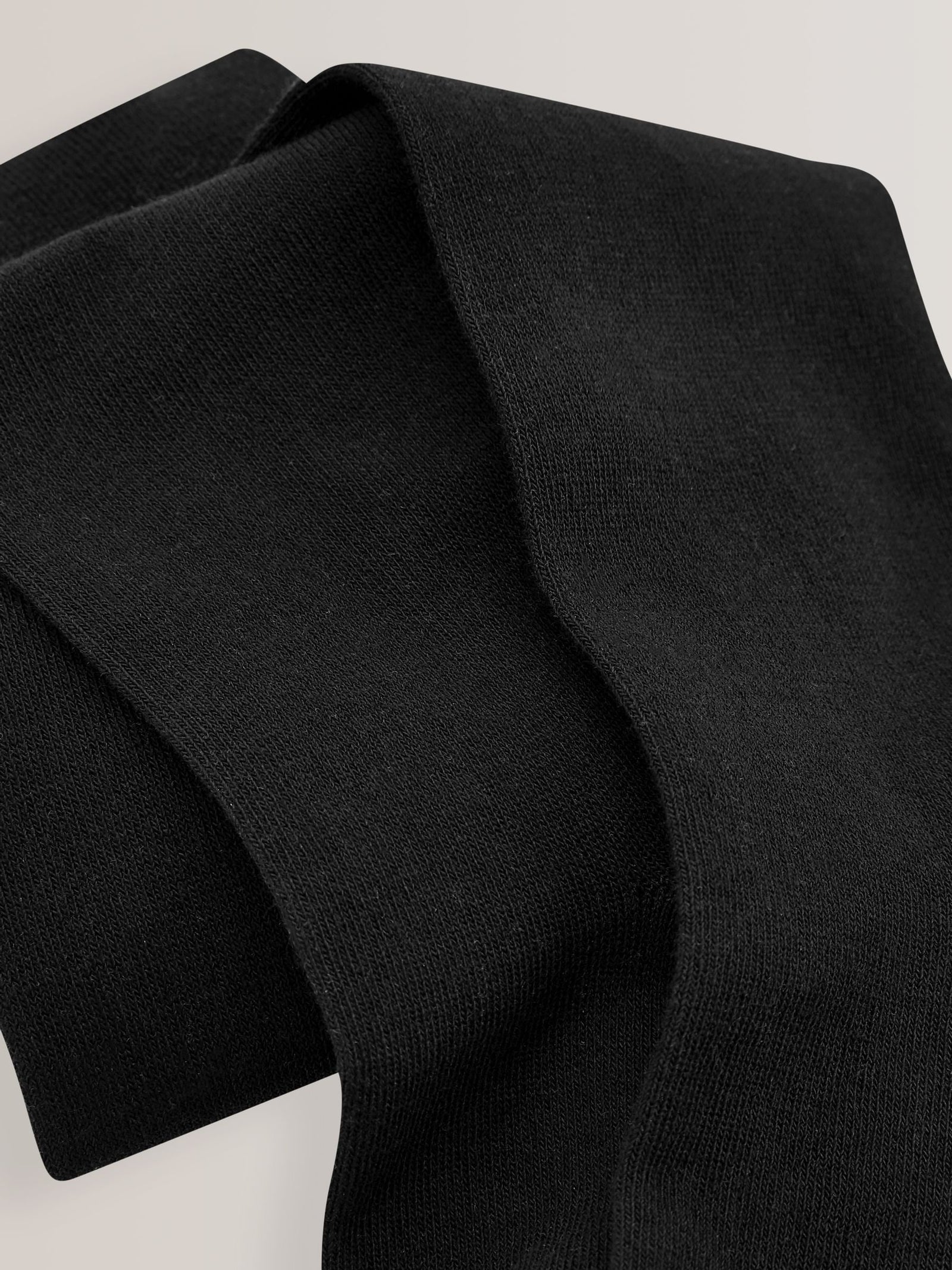 Black Regular Length 3 Pack Cotton Rich School Tights