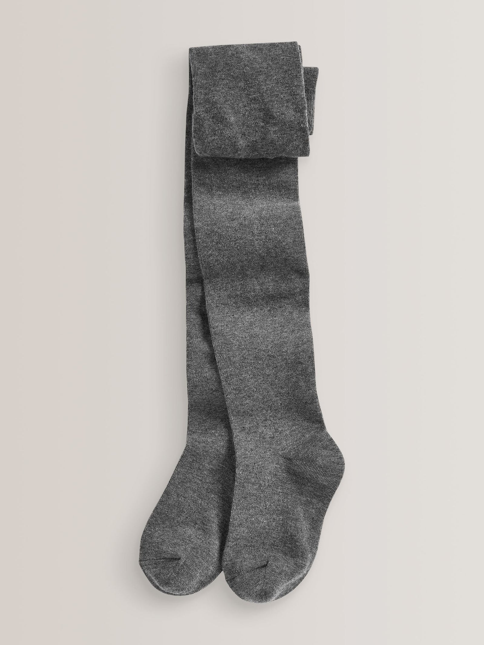 Grey Regular Length 3 Pack Cotton Rich School Tights