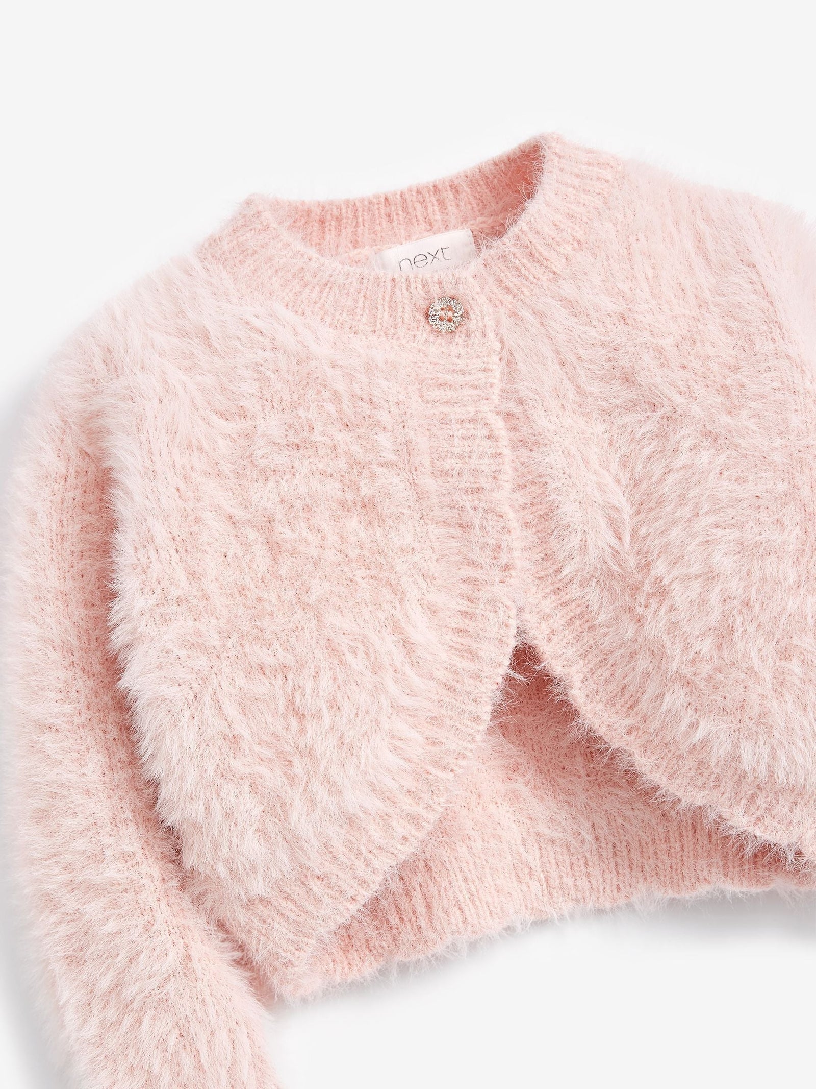 Pink Fluffy Shrug Cardigan (12mths-16yrs)