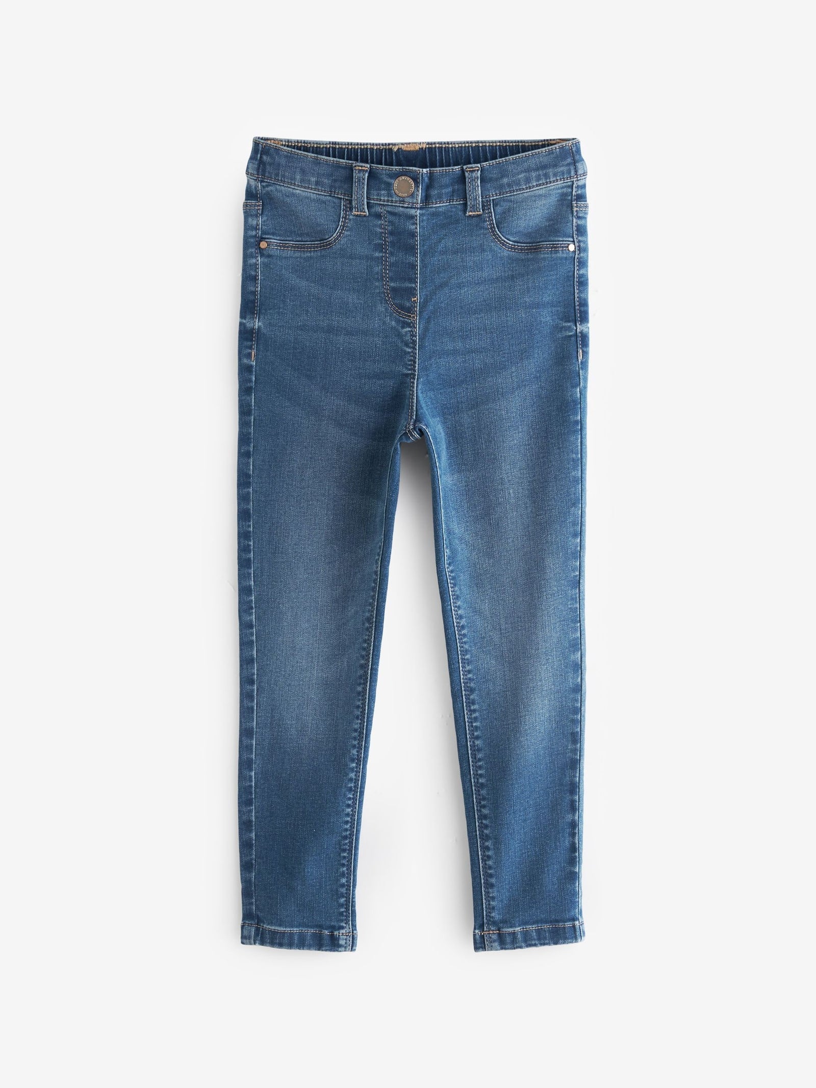 Mid Blue Regular Length Stretch Jeggings (3-16yrs)