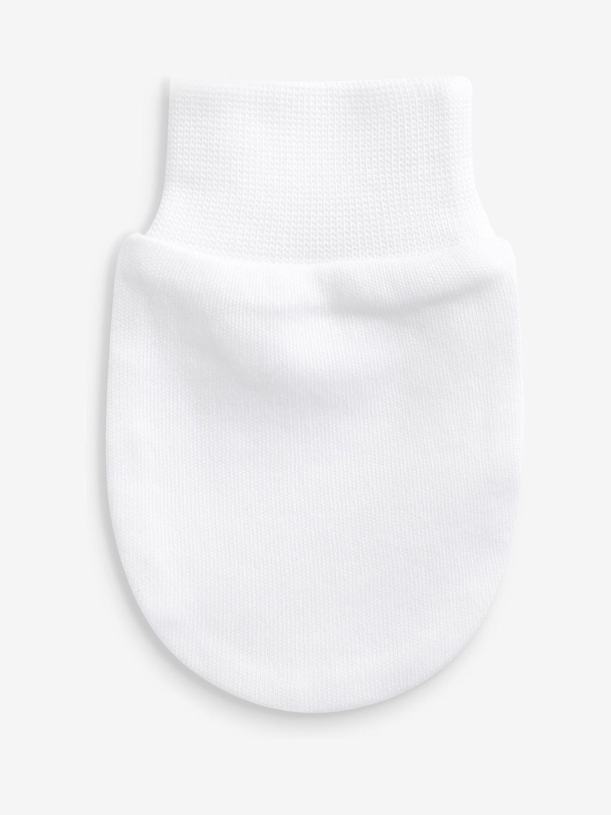 White 100% Cotton Baby Scratch Mitts 3 Pack