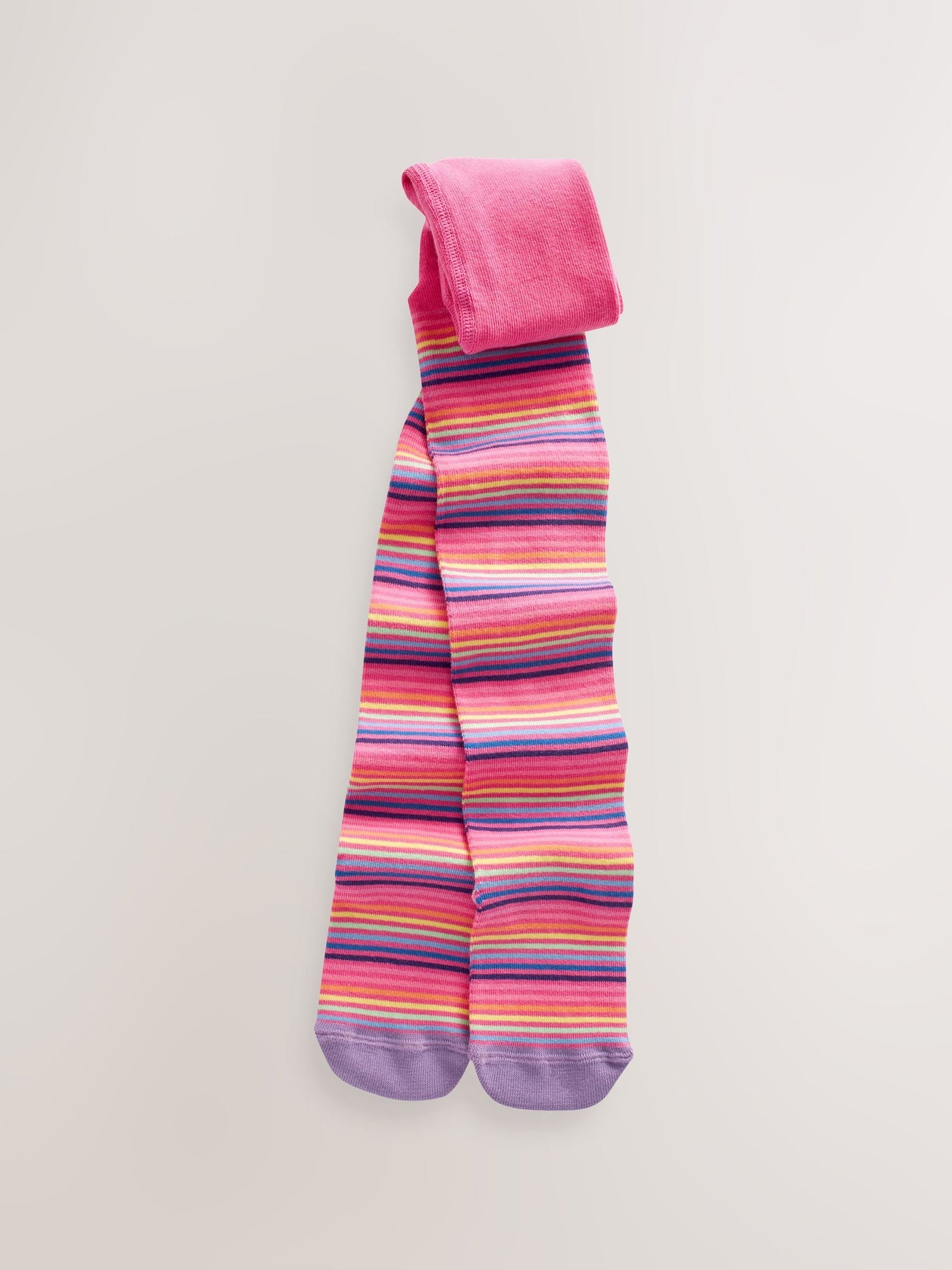Pink and Navy 3 Pack Cotton Rich Unicorn Tights