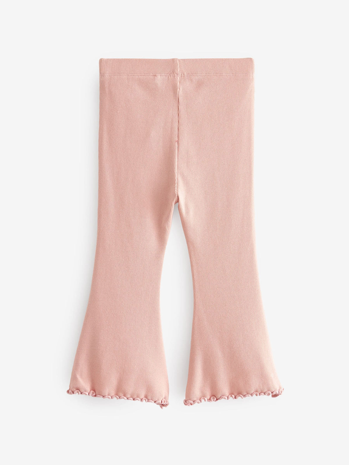 Pale Pink Rib Flare Leggings (3mths-7yrs)