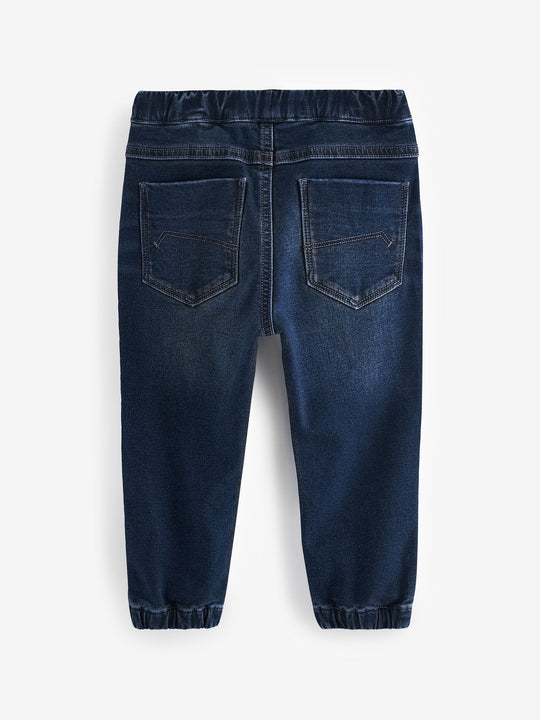 Dark Blue Regular Fit Joggers Jeans With Comfort Stretch (3mths-7yrs)