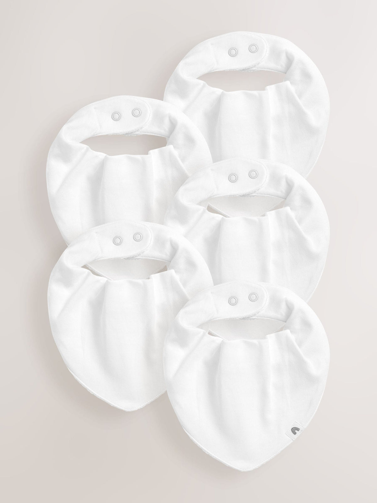 White Bibs 5 Pack