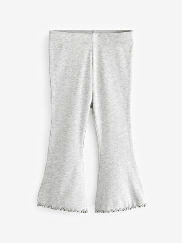Grey Rib Flare Leggings (3mths-7yrs)