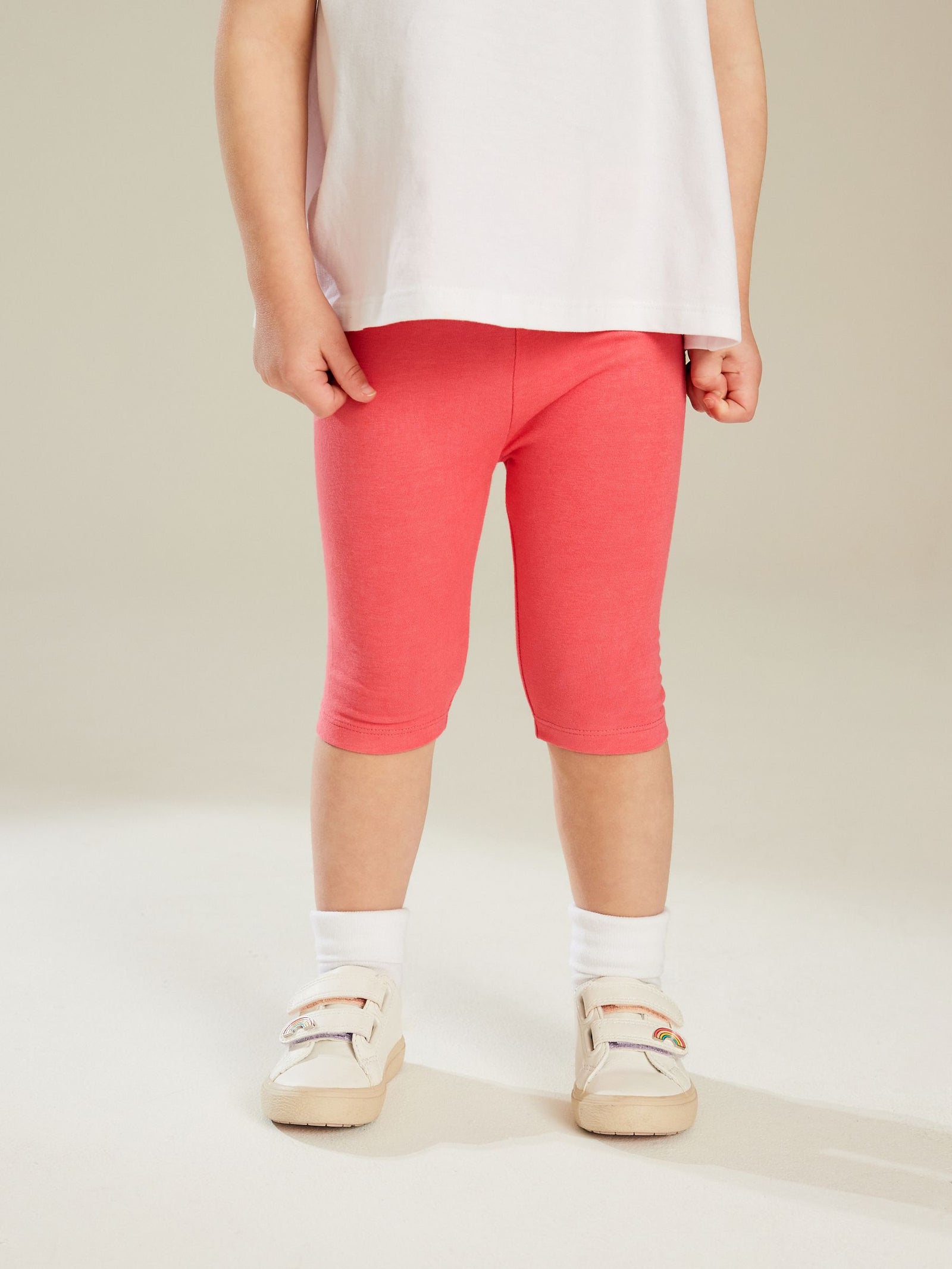 Bright Pink Cropped Leggings (3mths-7yrs)