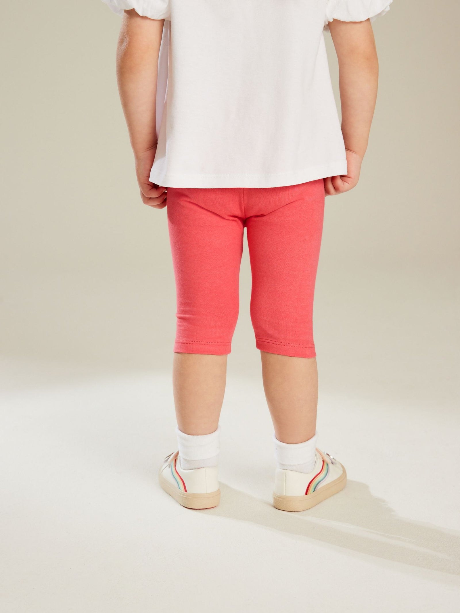 Bright Pink Cropped Leggings (3mths-7yrs)