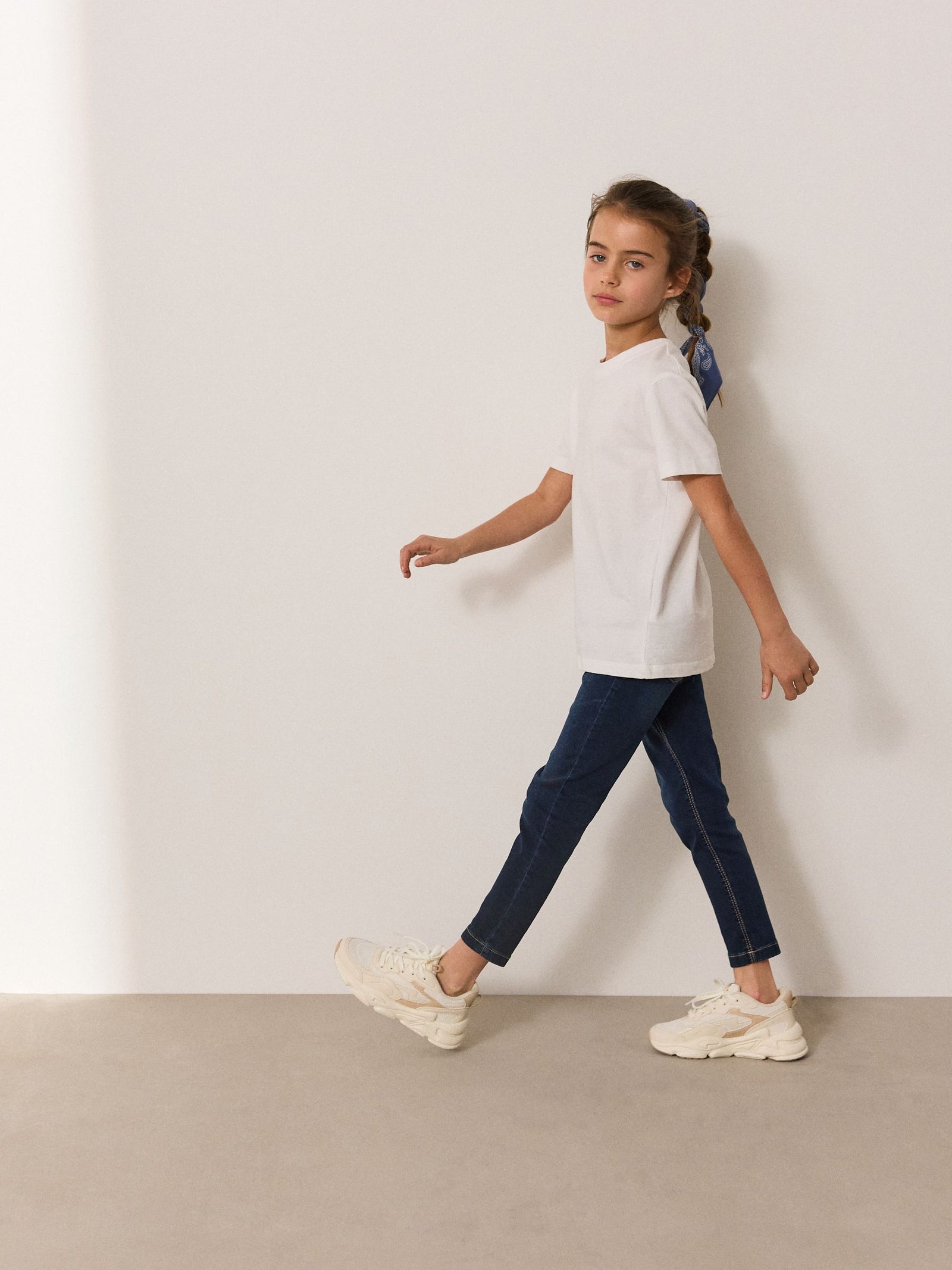 Dark Blue Regular Length Stretch Jeggings (3-16yrs)
