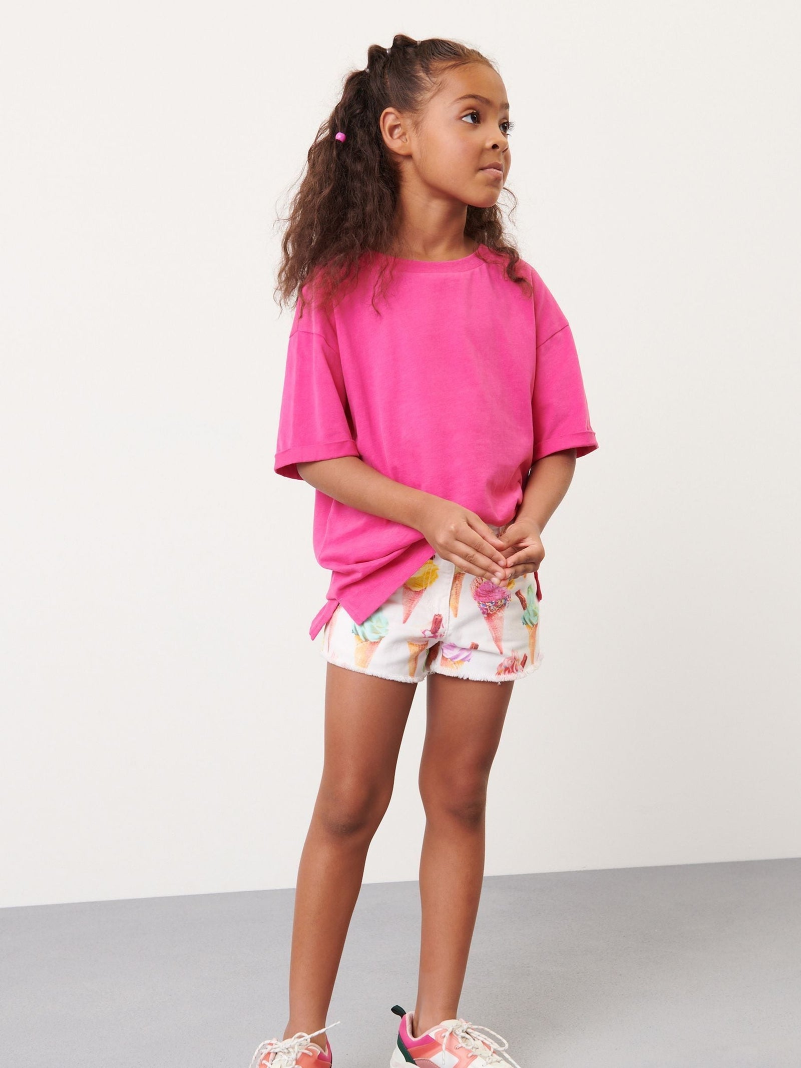 Magenta Pink Oversized T-Shirt (3-16yrs)