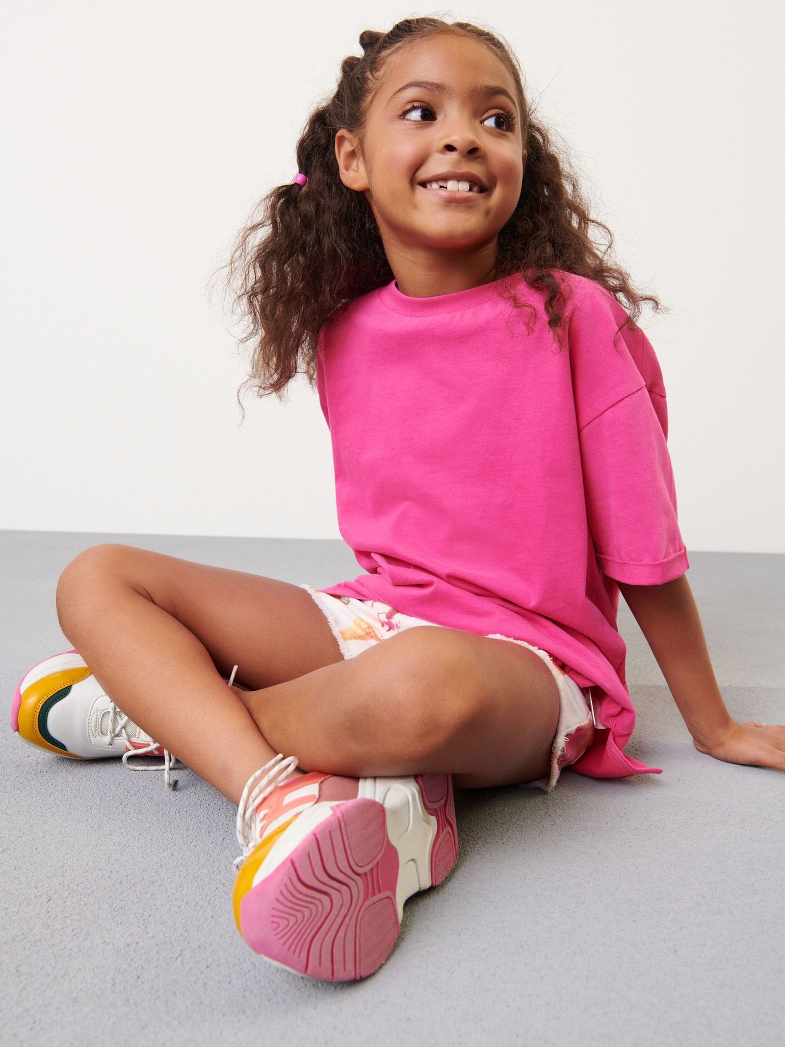 Magenta Pink Oversized T-Shirt (3-16yrs)