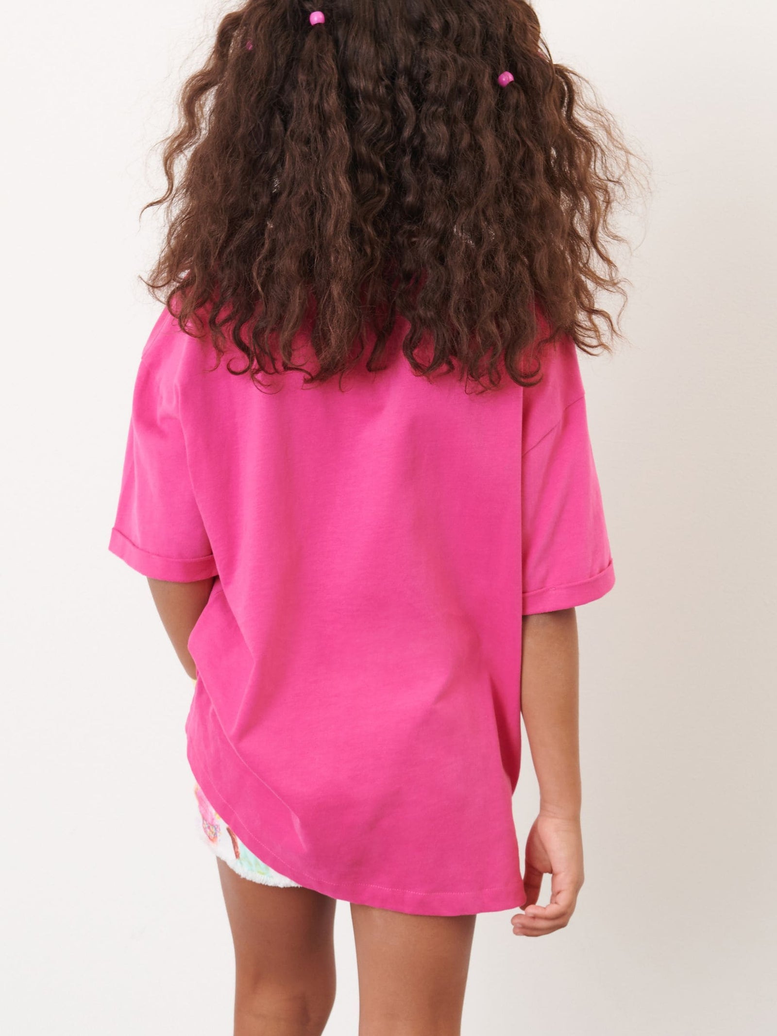 Magenta Pink Oversized T-Shirt (3-16yrs)