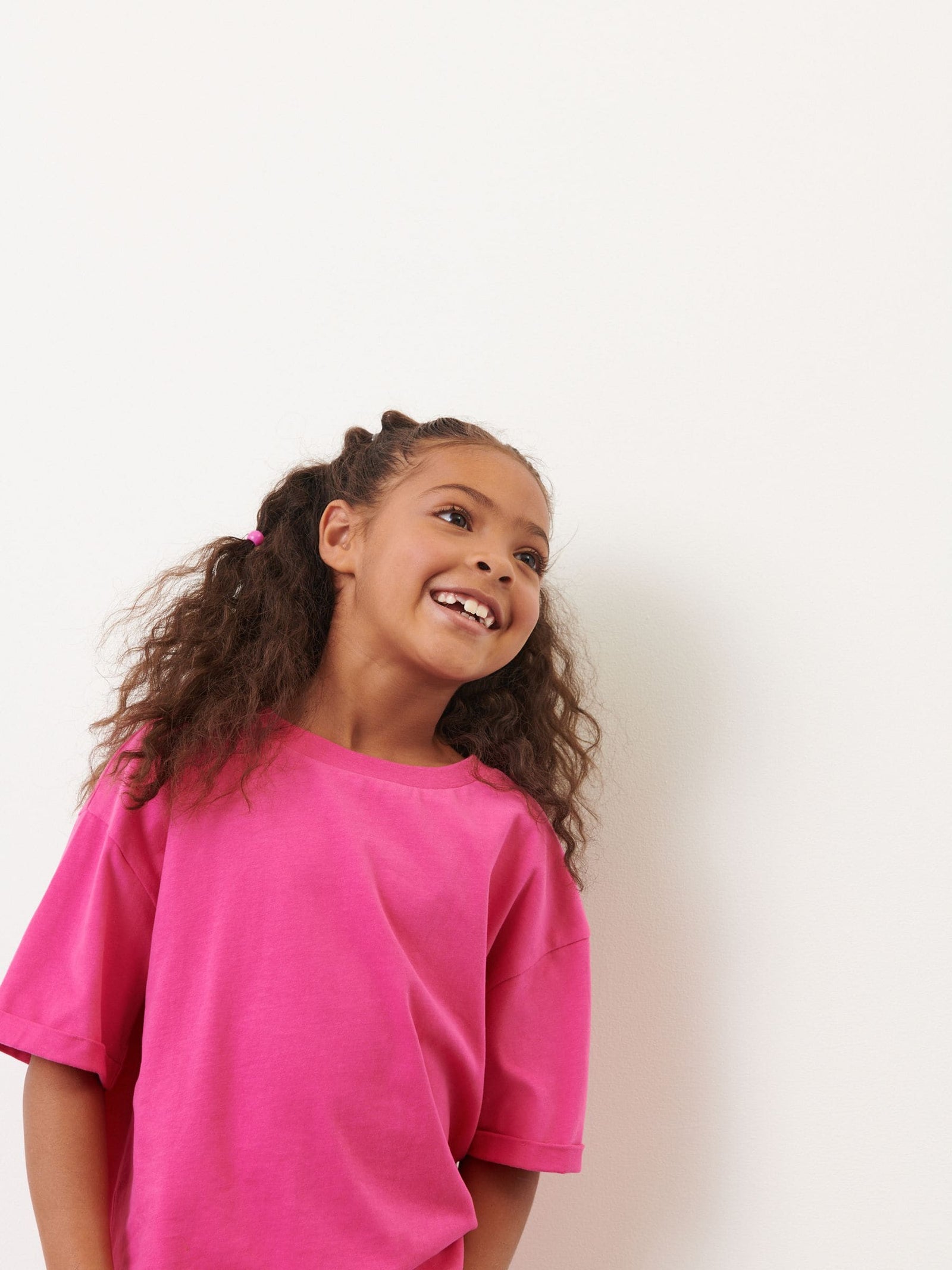 Magenta Pink Oversized T-Shirt (3-16yrs)