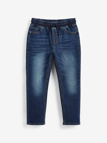 Indigo Blue Regular Fit Stretch Elasticated Waist Jeans (3-16yrs)